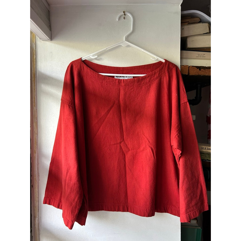 Women's HART Classics Red Cotton Long Sleeve Top Size L